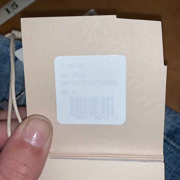 NWT- Mother Superior- The Lasso Heel- Wide Leg- Sz34- How 2 Talk 2 a Tiger Color - Picture 11 of 16